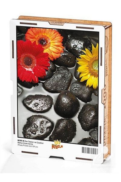 King Of Puzzle Zen Stones And Flowers Wooden Puzzle 1000 Pieces (bc05-m)