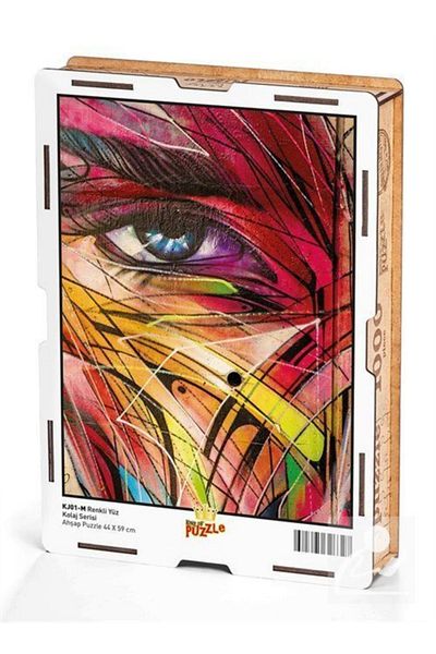 King Of Puzzle Collage Series - Colorful Face 1000 Piece Puzzle