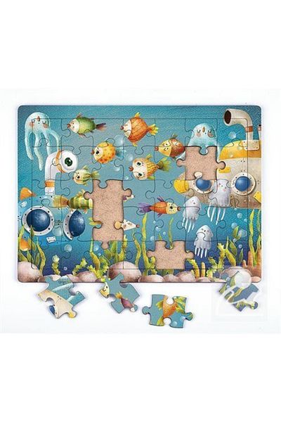 King Of Puzzle بازل خشبي في أعماق المحيط 35 قطعة (xxxv-19)