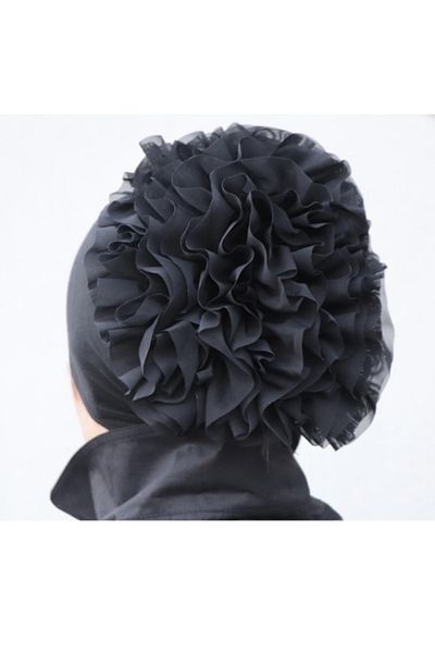 ABS Seamless Ruffle Combed Cotton Bonnet
