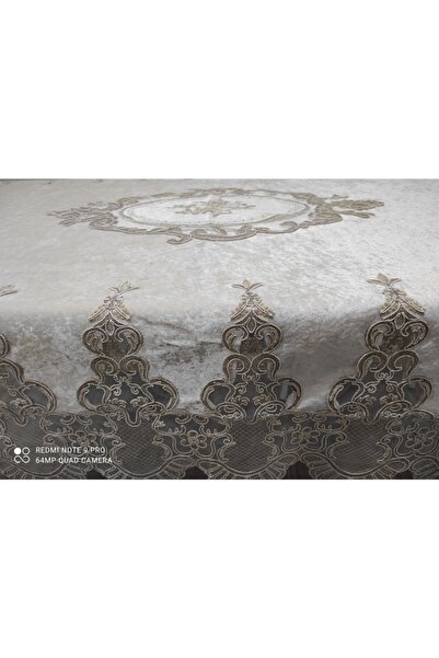 Haspen Seasonal Velvet Fabric French Laced Luxury Tablecloth