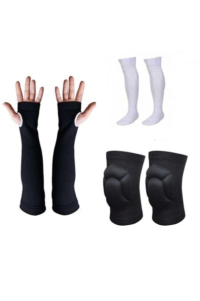 DAVSPOR Volleyball Knee Pad Volleyball Socks Volleyball Sleeve Set