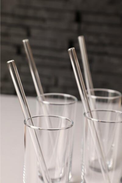 Genel Markalar Şeffaf 4 Lü Cam Pipet Düz Ve Eğimli, 4 Lü Set Cam Pipet