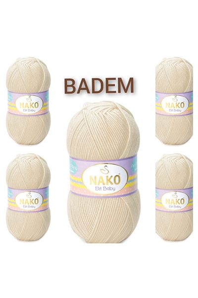 NAKO Ελίτ Μωρών Χειροποίητο Νήμα 5 Τεμάχια (100γρ X 5 Τεμάχια)