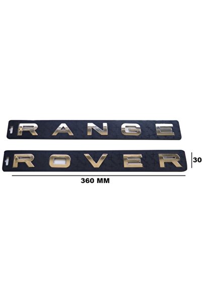 Genel Markalar Range Rover Kaput Ve Bagaj Yazı Parlak Oem Yazı Amblem