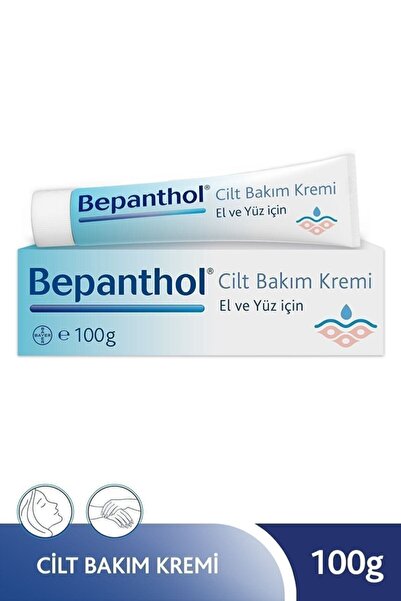 Bepanthol Cilt Bakım Kremi 100gr _ Tüm Cilt Tiplerine Uygun, El ve Günlük Yüz Bakım