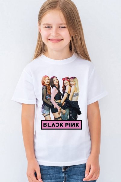 Morinna İm Tricou unisex pentru copii cu imprimeu Blackpink Mr-09