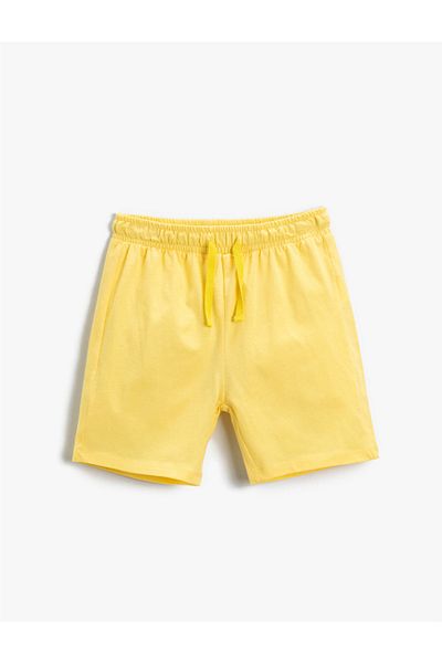 Koton Boy's Basic Shorts with Lace Waist