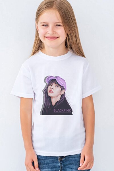 Morinna İm تي شيرت بلاك بينك ليزا مطبوع للجنسين للأطفال Mr-07
