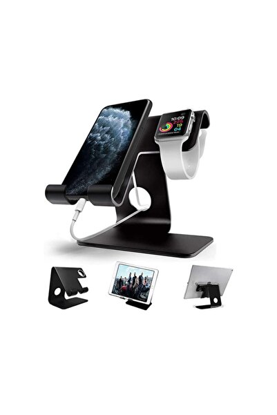 Hzm Collection Metal Masaüstü Telefon, Tablet, Akılı Saat Tutucu Stand, Masaü...