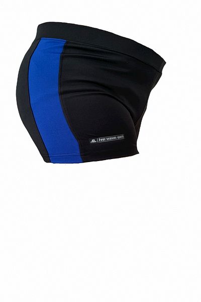 Fs Boy's Black Saks Pieced Boxer Swimmer Sea Pool Beach Swimsuit