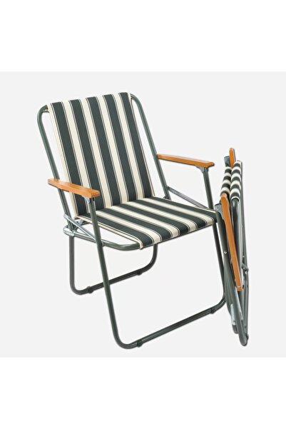 Genel Markalar Metal Katlanır Kamp Sandalyesi Koltuk 55 x 65 cm