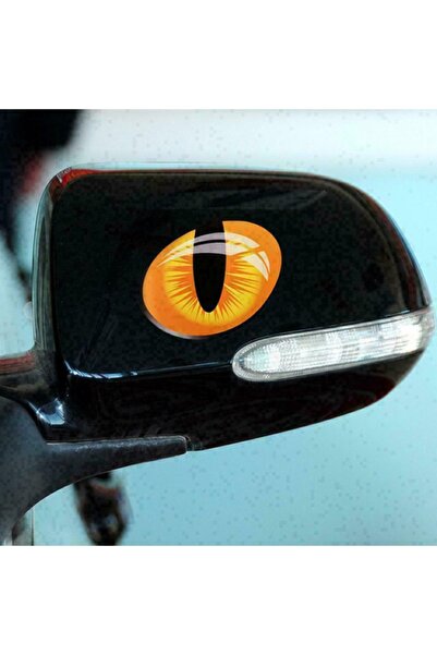 TSC Kedi Gözleri Araba Aynası Için Sticker 8cm 2 Adet 1 Çift