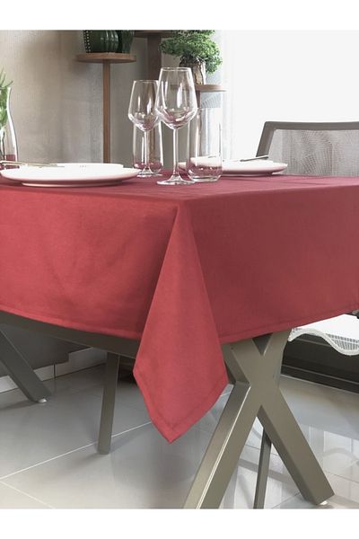 desen izmir Tablecloth 1.30 X 1.70 Claret Red Color