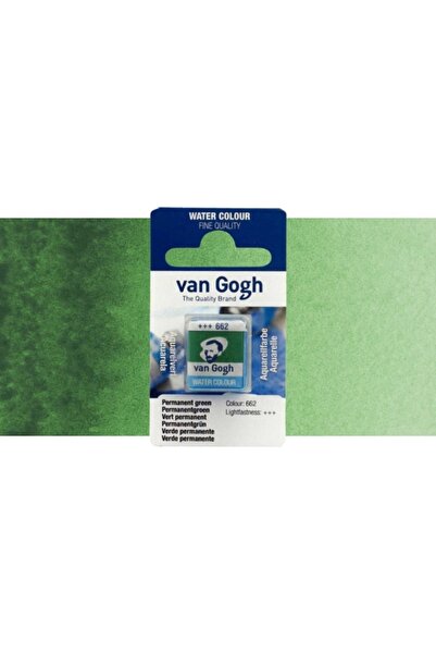 Van Gogh Sulu Boya Permanent Green 662 (yarım Tablet)