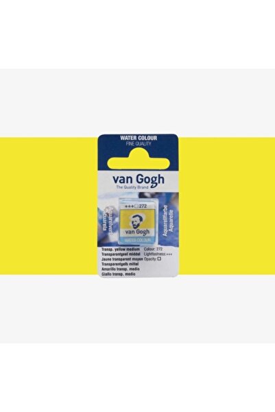Van Gogh Sulu Boya Transparent Yellow Medium 272 (yarım Tablet)