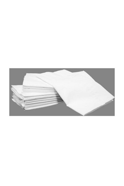 Madame Clean Home 4 bucăți alb 100% bumbac husă de pernă cu fermoar - 50x70 cm