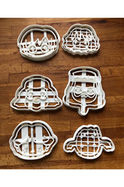 Rapithwin مجموعة قوالب كوكي هاري بوتر (6 قطع) (هاري، هيرميون، رون، هاغريد، دمبلدور، هيدويج)