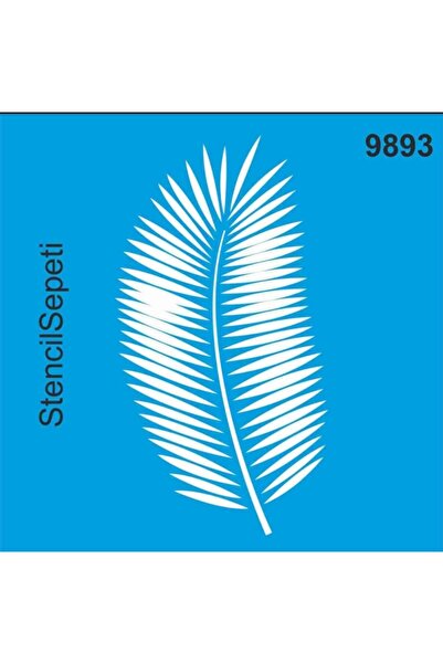 DERYA DESİNG ART Yaprak Deseni Stencil Şablon St9893 30x30 Cm