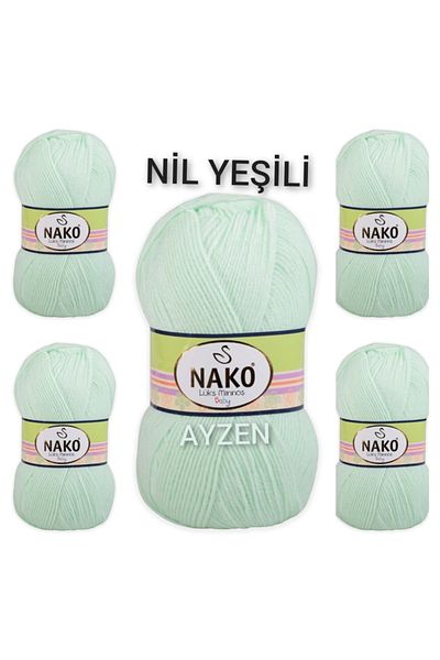 NAKO Luxury Minnoş 2587 Hand Knitting Yarn Κωδικός χρώματος 2587 Συσκευασία των 5