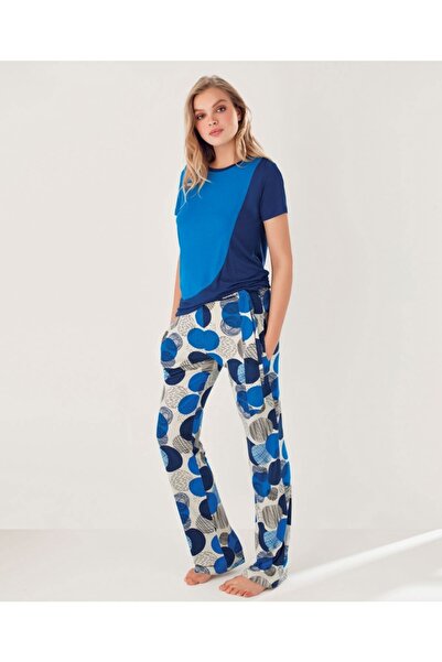 Bludream Blu Dream 4032 Kadın Kısa Kollu Pijama Takımı