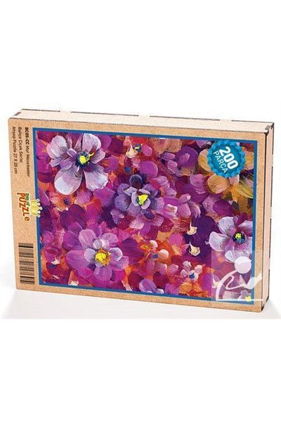 King Of Puzzle بازل خشبي بنفسجي 204 قطعة (bc05-cc)