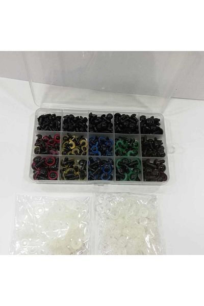 orhanucuzluk Amigurumi Interlocking Eye Set Πολύχρωμο κουτί 150 ζευγαριών
