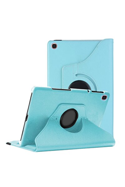 Microsonic Mediapad T3 7'' Kılıf 360 Rotating Stand Deri Mavi