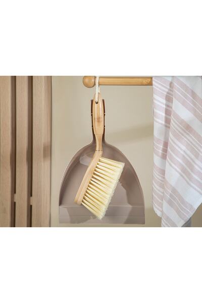 English Home Alvin Bamboo Brush Dustpan 31x22x8cm Maro