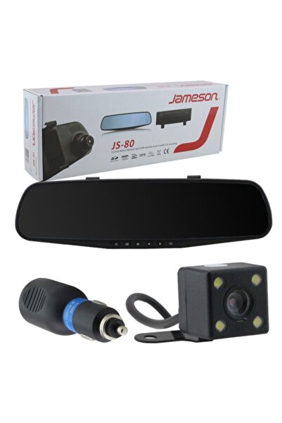 Jameson Js-80 4.3 Inç Tf Kart Girişli Aynalık Monitör 4e Bölünebilen (32 Gb Destekli)