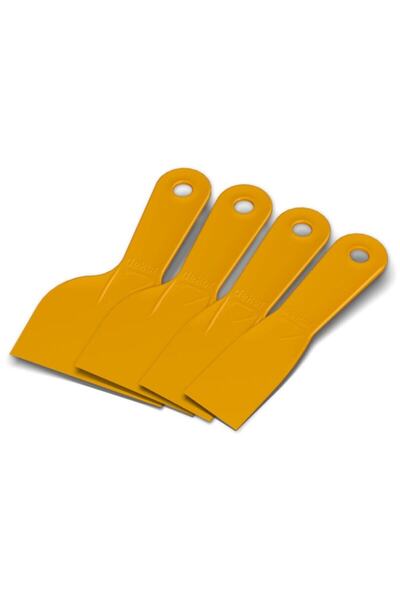 Badem10 Dekor Plastik Ispatula Set Spatula Seti 4 Parça