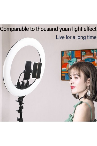 SMAYLİNG Zb-f488 22 Inç 55cm 22 Inç Ring Light Çekim Işığı Halkası Tiktok Kuaför Mega Boy 100w