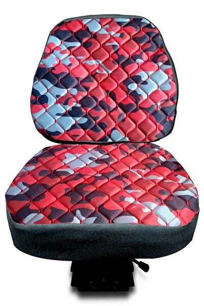 Binbir Trend Tractor Seat Cover - All Tractors-Red Camo -Bb-368