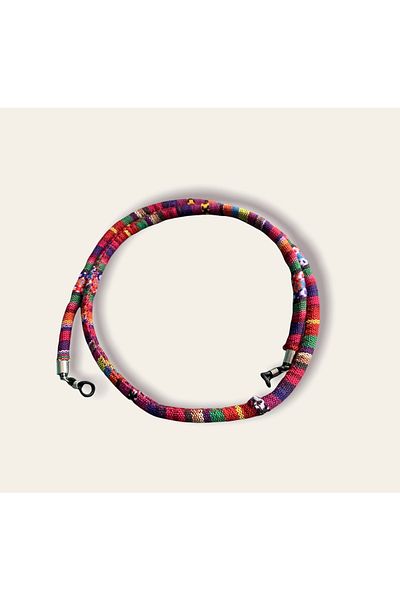 Toz Vintage Ethnic Patterned Vintage Knitted Glasses Rope