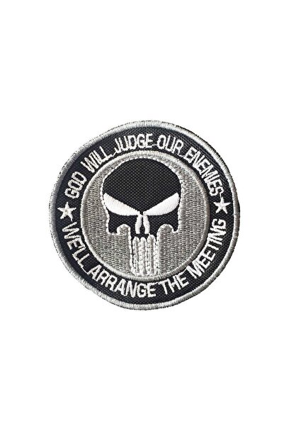 Metal Giyim Punisher Ufak Boy Patch Yama