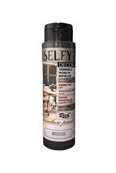 Rich Selfy Decor Vernikli Boya 500 cc 5872 Antrasit