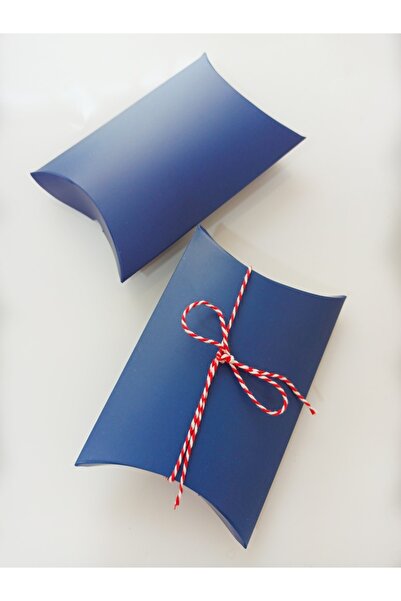Grafik sanatlari Hediye Kutusu Yastık Model Lacivert 10x11 Cm 10 Adet