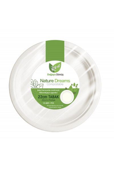 Roll-Up Nature Dreams Plate 22 cm 100 Pieces