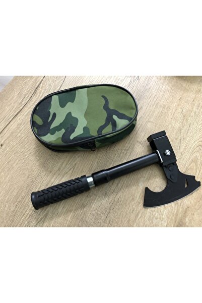 Axe Tools Bahçe Için Nacak Tipi Paslanmaz Çlik Balta Çekiç Seti Kaydırmaz Sap Yeşil Çantalı