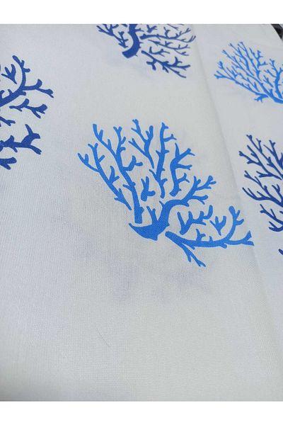 Nevin Acar Blue Coral Peshtemal Μπουρνούζι και Peshtemal Σετ 2 τεμαχίων