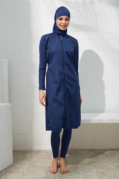 Pierre Cardin Μακρυμάνικο αλεξίπτωτο Hijab με φερμουάρ
