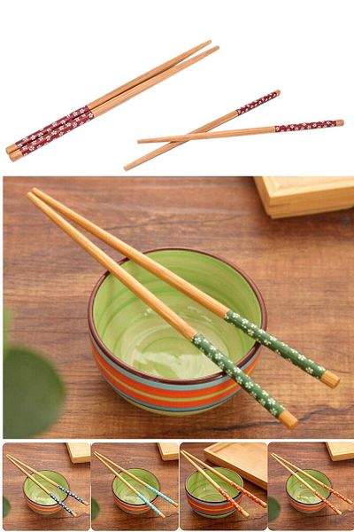 YclShop 10 Pairs Fettucini Chopstick Sushi Stick Washable Food Chopsticks