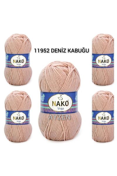 NAKO Vega Hand Knitting Yarn 5 Pack