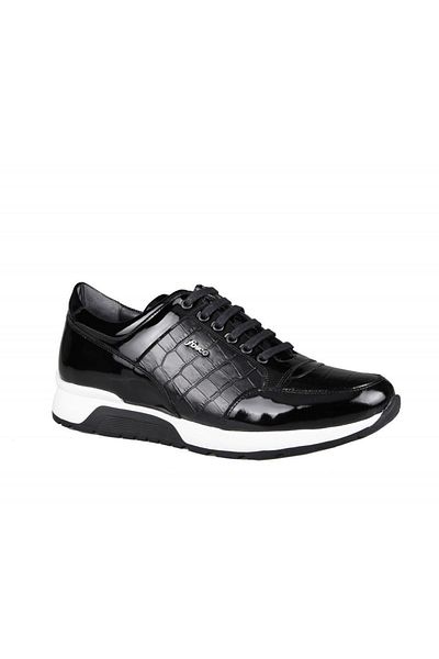 Fosco Ανδρικά παπούτσια casual 2515 Eva Black λουστρίνι
