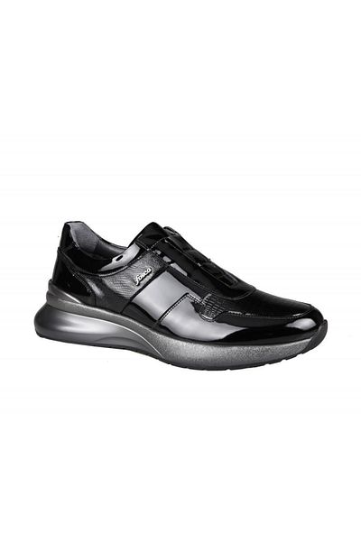 Fosco 2783-1 Μαύρα λουστρίνια ανδρικά casual παπούτσια