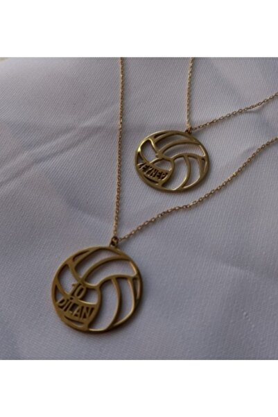 Genel Markalar Voleybol Topu Kolye 925k Gümüş