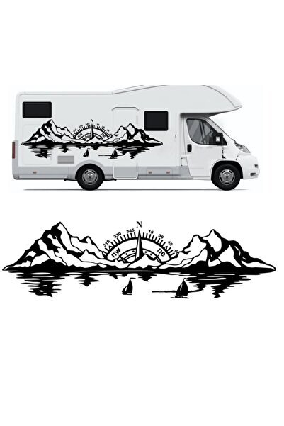 Melek Pazarı 120 X 36 Cm - Pusula Deniz Dağ Orman Doğa Manzara Off Road Kamp ...