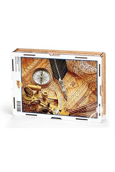 King Of Puzzle Compass And Map Wooden Puzzle 500 Pieces