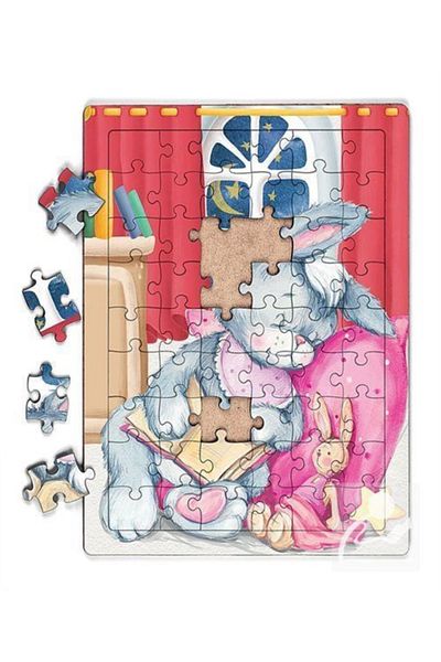 King Of Puzzle بازل خشبي قبل النوم 54 قطعة الحياة 27