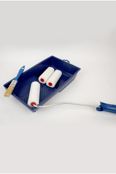FırsatYapıMarket Paint Sponge Roller Set with Refills Hobby Wood Art Application Set